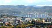 The City of Hobart from the suburbs of Sandy Bay.